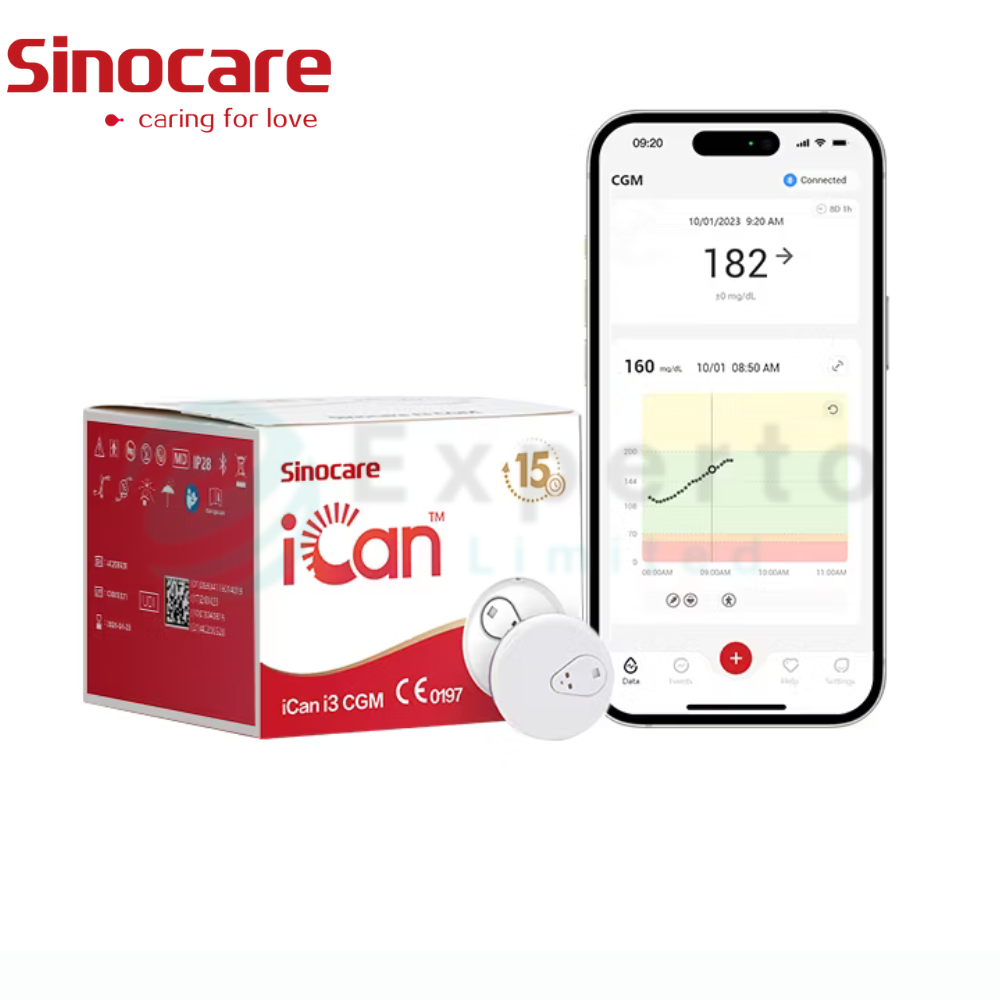 Continuous Glucose Monitor kit for Diabetes Monitoring | Sinocare CGM iCan i3